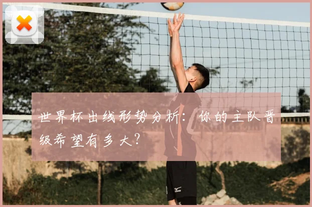 世界杯出线形势分析:你的主队晋级希望有多大?